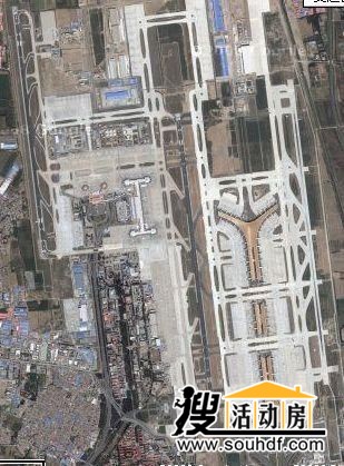 北京首都機場(chǎng)衛星圖