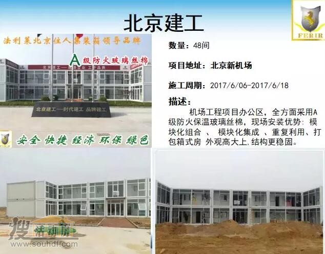北京建工集團打包集裝箱活動(dòng)房